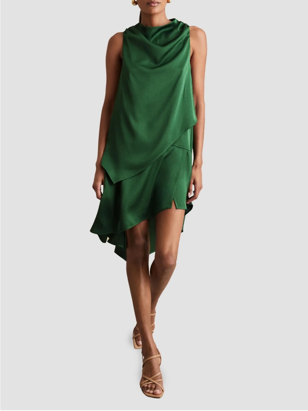 Reiss Eloise Draped Midi-Dress